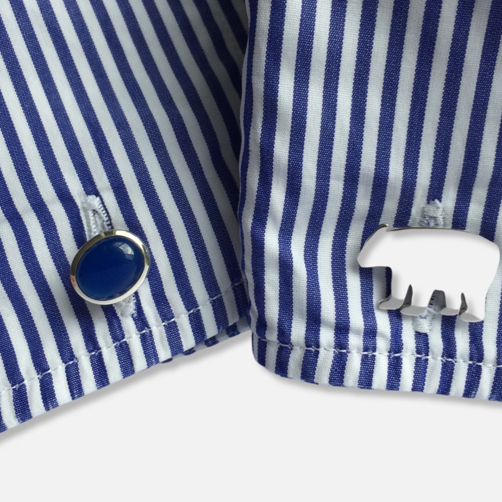Manschettenknöpfe Bär & Blauachat 