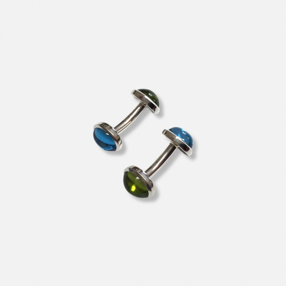Manschettenknöpfe Peridot & Topas 